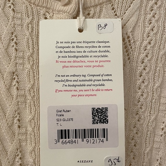 Sezane Ruben Crochet Cardigan - Picture 4 of 5